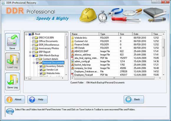 Recovery Software screen shot