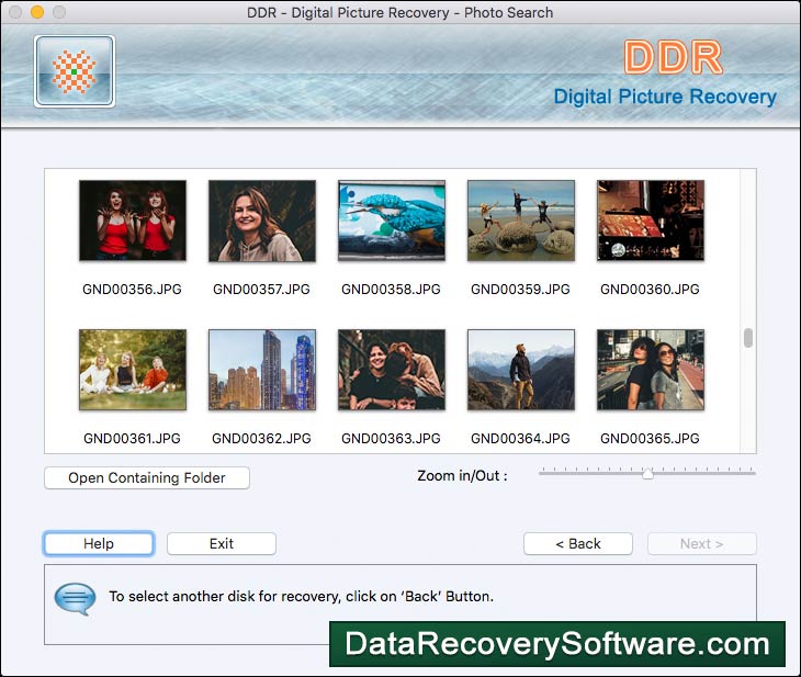 Screenshot of Image Recovery for Mac