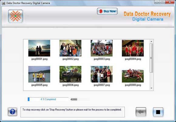 Screenshot of Data Recovery Software for Camera