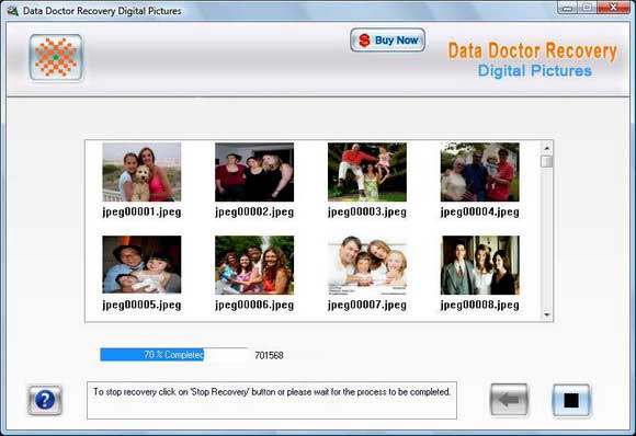 Recovery Software for Digital Pictures screen shot
