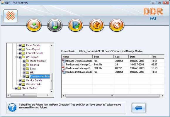 Screenshot of FAT Recovery Software