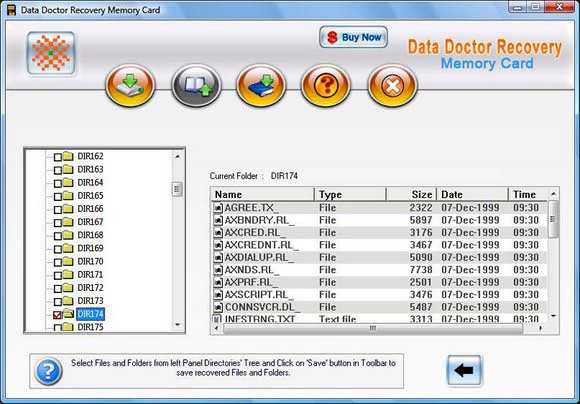 Screenshot of Data Recovery Software for Memory Cards