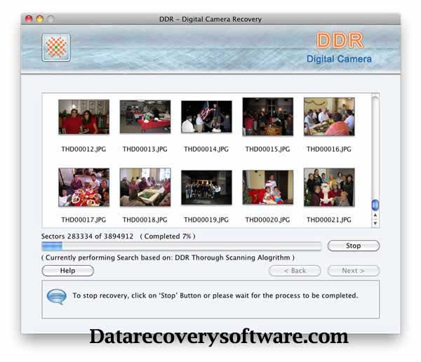 Screenshot of Mac Camera Pictures Recovery