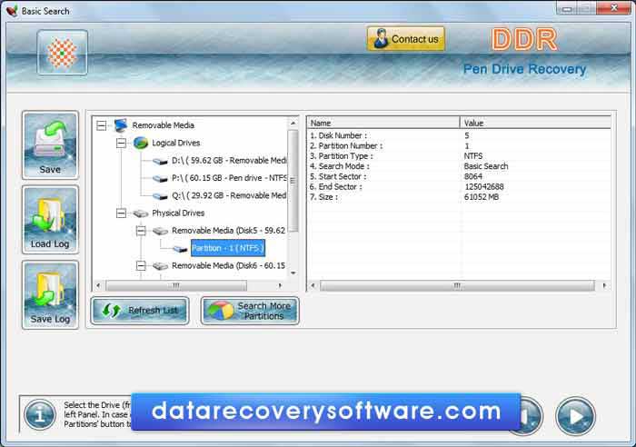Screenshot of Data Recovery Pen Drive