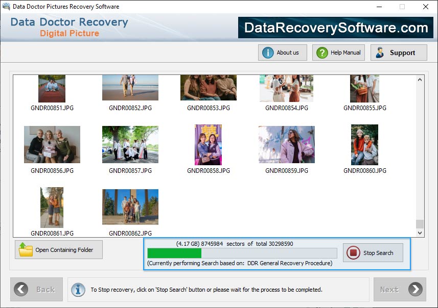 Scanning Algorithm Digital Pictures Data Recovery Software