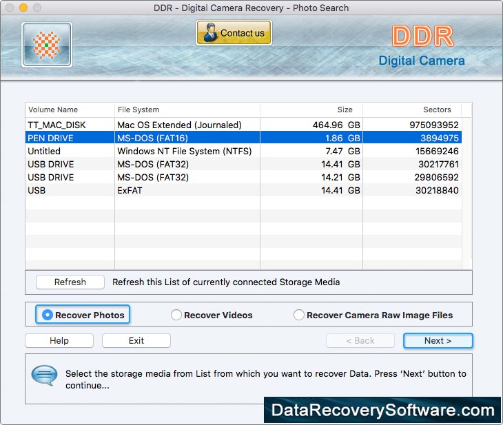 Digital Camera Data Recovery Software