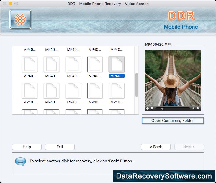 DDR Thorough Scanning Algorithme Mac Mobile phone Data Recovery Software