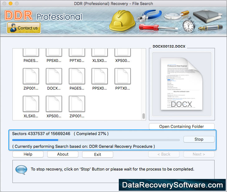 required extension type Mac Professional Data Recovery Software