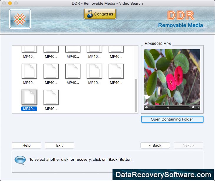 DDR Thorough Scanning Algorithme Mac removablemedia Data Recovery Software