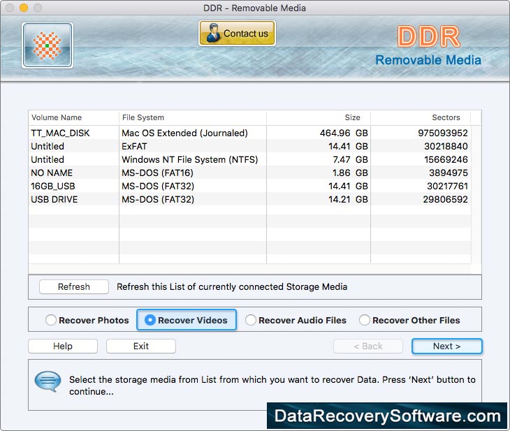  Mac  removablemedia Data Recovery Software