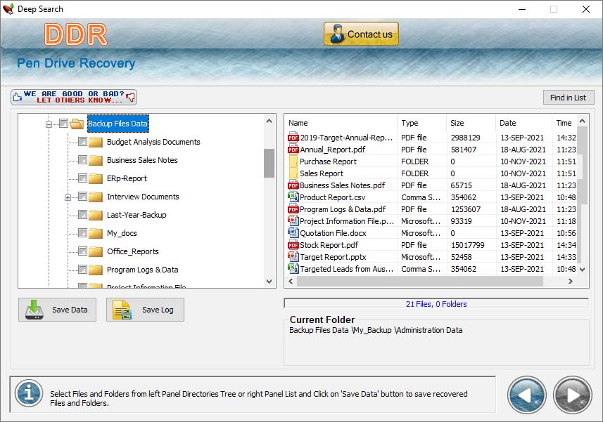 Save recovered Data Save recovered Data