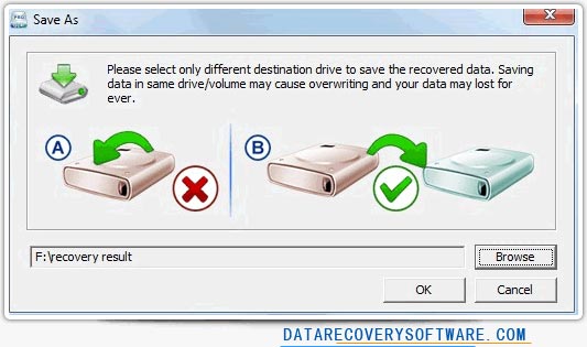 DDR professional data recovery software selecting path