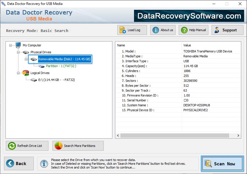 recover USB Removable drive USB Digital Storage Data Recovery Software