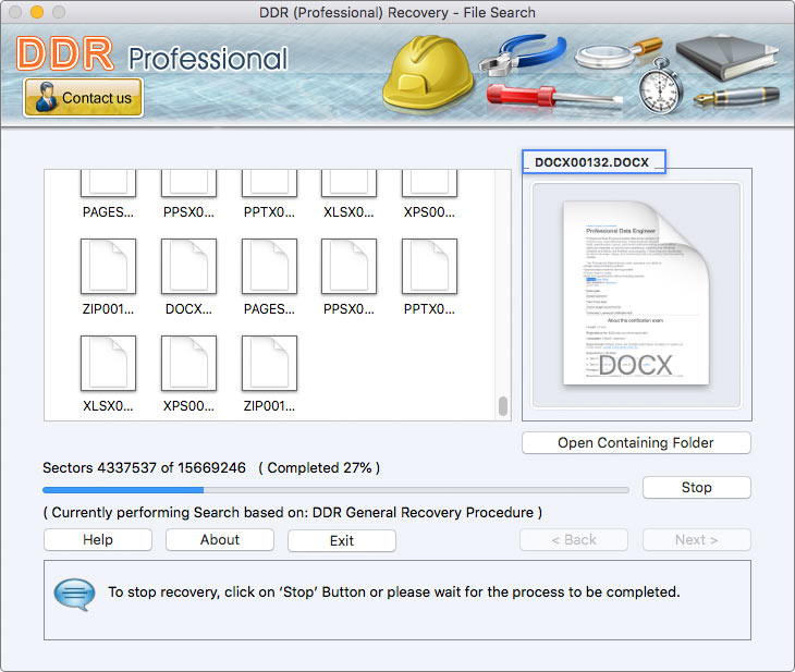 File Recovery Process File Recovery Process