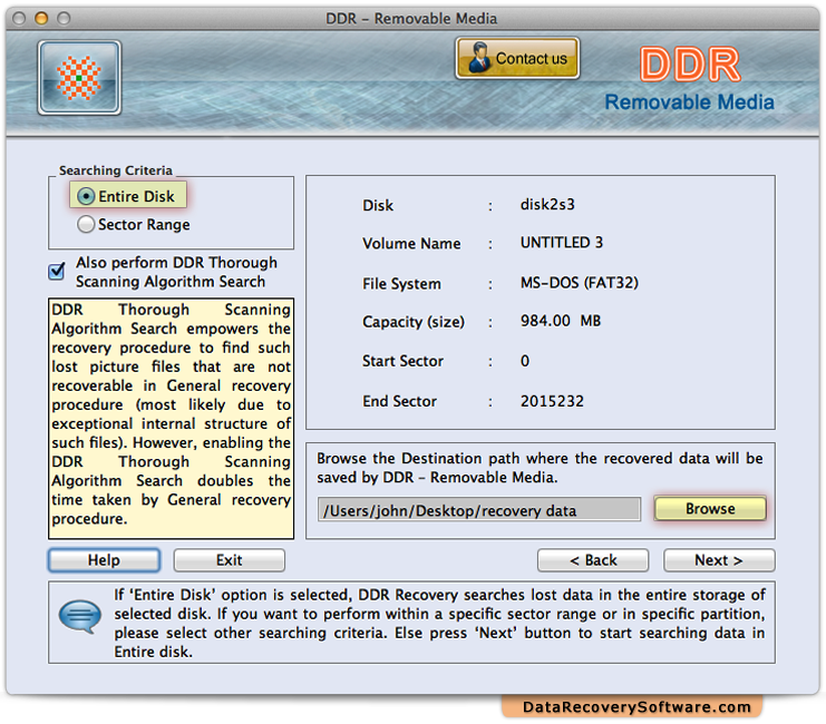 Mac Обнова податоци софтвер за USB Дигитален мемориски