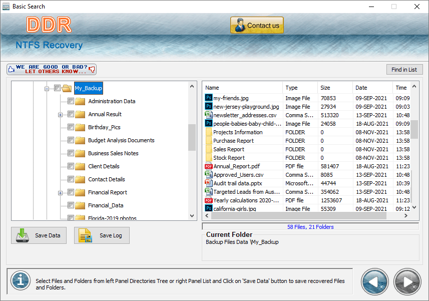 Recovered Files and Folders