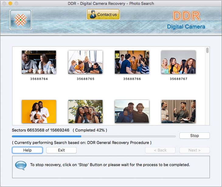 Screenshot of Mac OS Digital camera Recovery Software