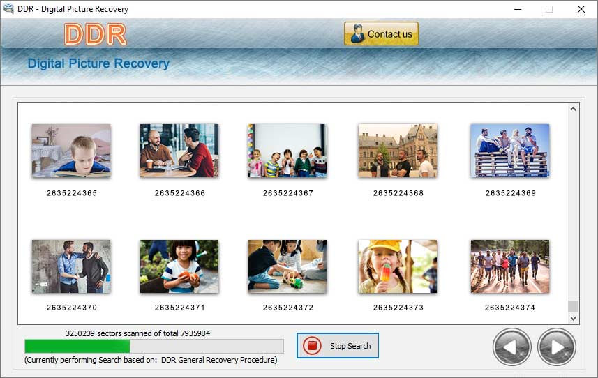 Screenshot of Digital Image Recovery Tool For Windows 6.1.2.2